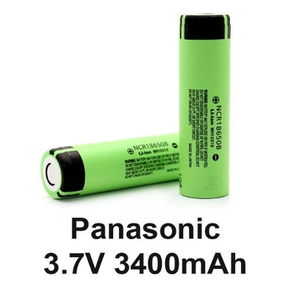 Panasonic NCR18650B 18650 3400 mAh Li-On Pil
