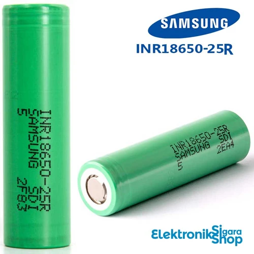 Samsung ICR18650-25R 18650 2500 mAh Li-On Pil