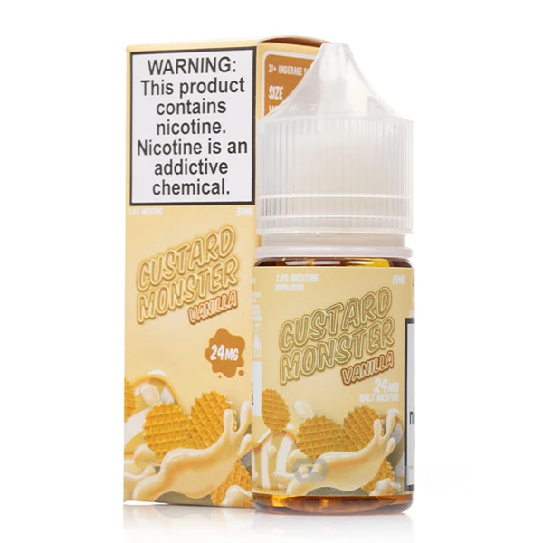 Jam Monster - Custard Monster Vanilla Salt 30ML (Vanilya Muhallebi)