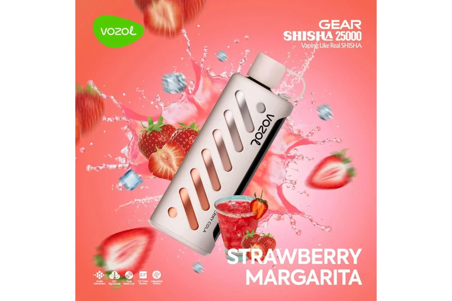 VOZOL GEAR 25000 Strawberry Margarita