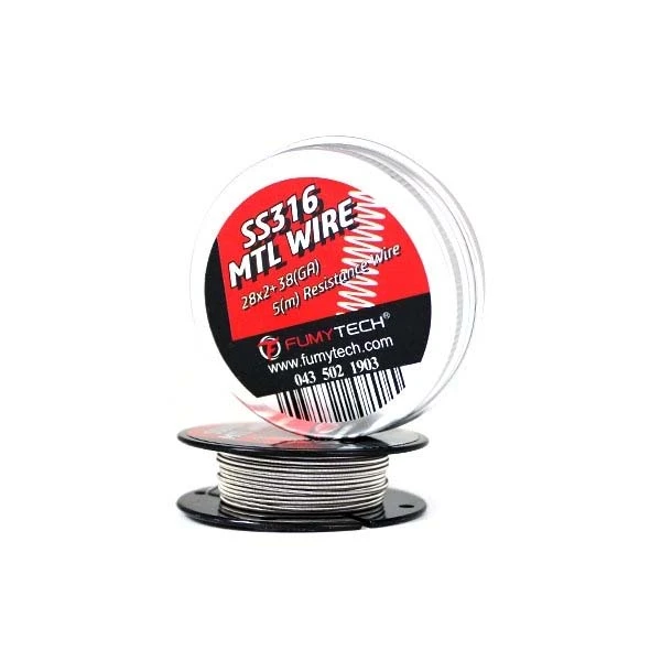 Fumytech SS316 MTL Fused Clapton Tel -Paslanmaz Çelik 5 Metre