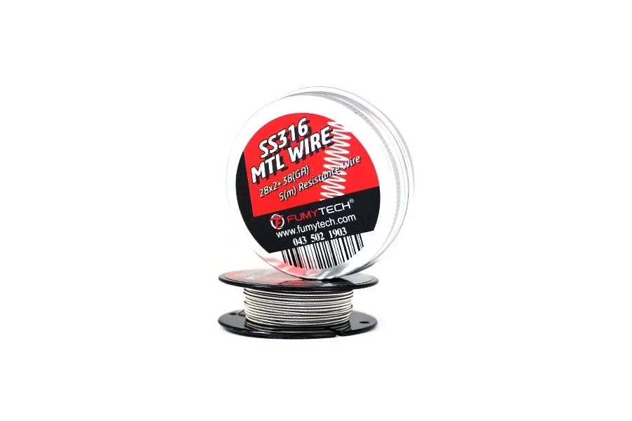 Fumytech SS316 MTL Fused Clapton Tel -Paslanmaz Çelik 5 Metre