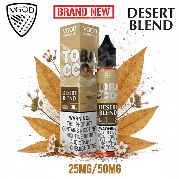 VGOD SaltNic Desert Blend Tobacco - Baharatlı ve Kuru Tütün Aromalı 30ML