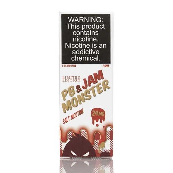 Jam Monster & PB - Strawberry Salt 30ML (Çilek Fıstık Ezmesi)
