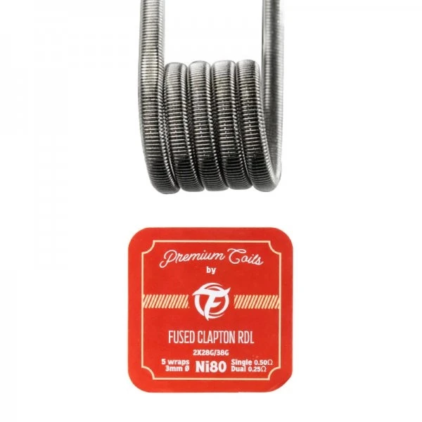 Fumytech 10 Adet Fused Clapton Ni80 Hazır Coil - 0.50 ohm RDL/MTL