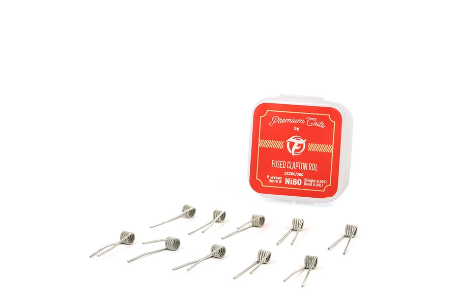 Fumytech 10 Adet Fused Clapton Ni80 Hazır Coil - 0.50 ohm RDL/MTL