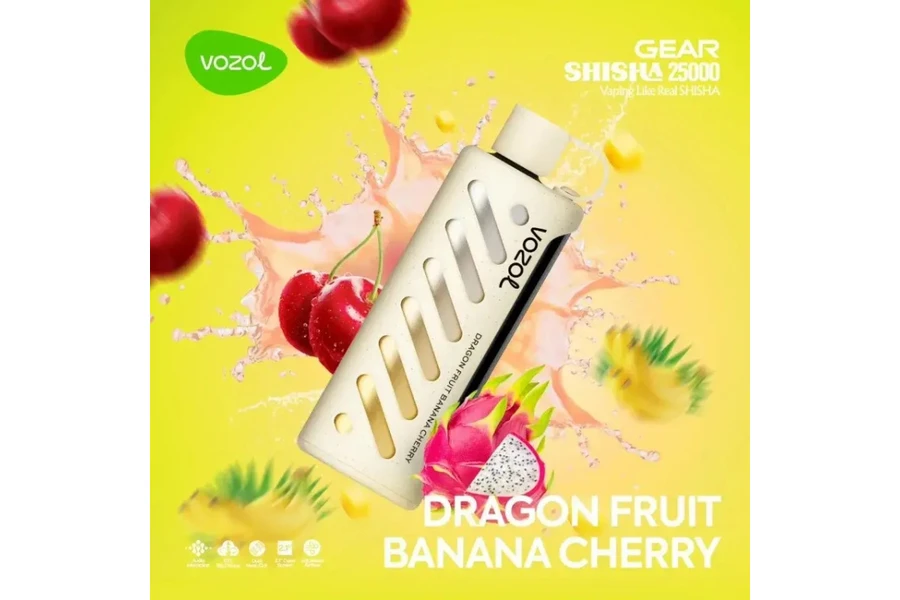 VOZOL Dragonfruit Banana Cherry GEAR 25000