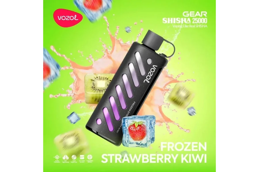 VOZOL Frozen Strawberry Kiwi GEAR 25000