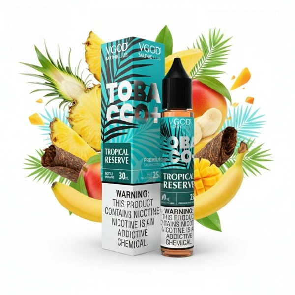 VGOD SaltNic Tropical Reserve Tobacco - Tropikal Meyve ve Tütün Aromalı Salt Likit 30ML