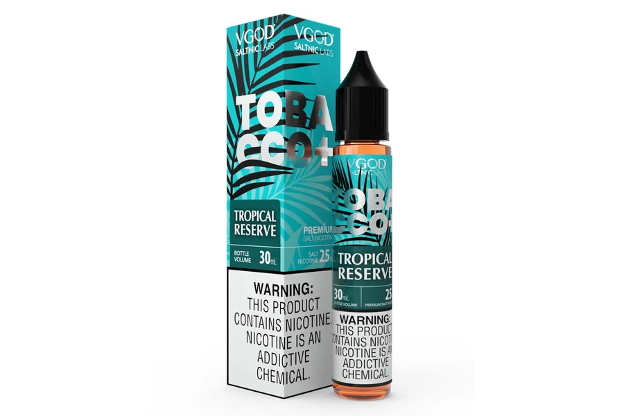 VGOD SaltNic Tropical Reserve Tobacco - Tropikal Meyve ve Tütün Aromalı Salt Likit 30ML