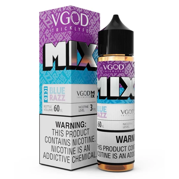 VGOD Blue Razz Mix Iced Premium Likit - Ahududu Aromalı 60ML