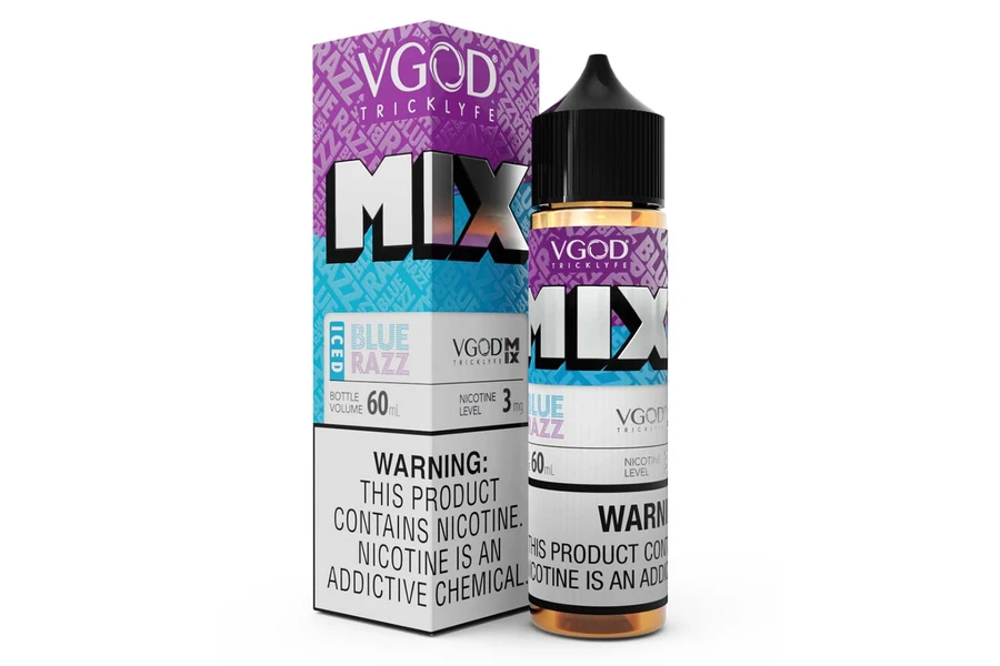 VGOD Blue Razz Mix Iced Premium Likit - Ahududu Aromalı 60ML