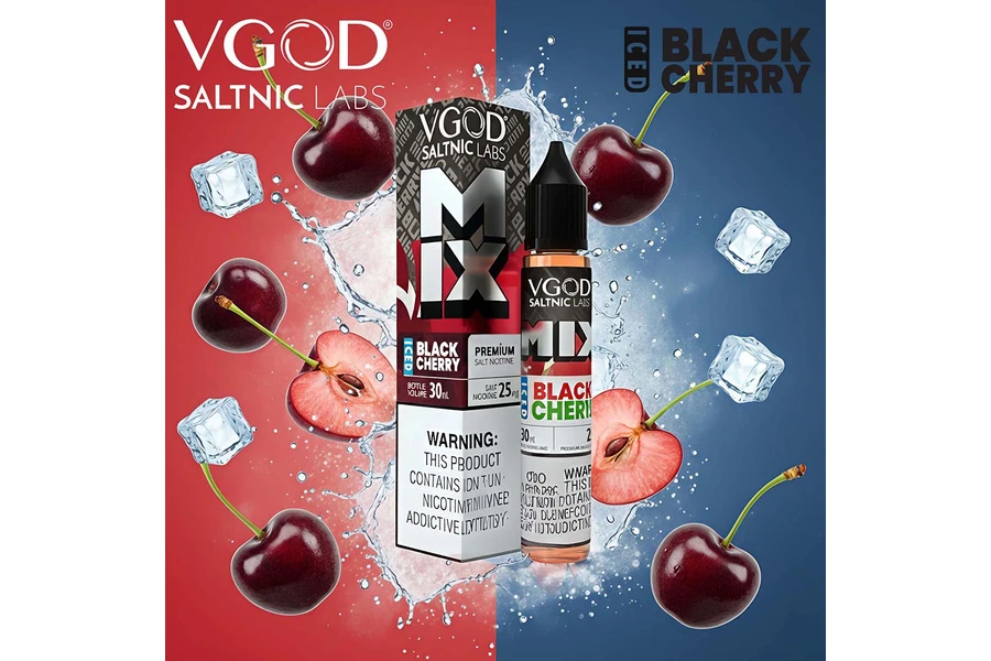 VGOD SaltNic Black Cherry Mix Iced - Buzlu Siyah Kiraz Aromalı Salt Likit 30ML