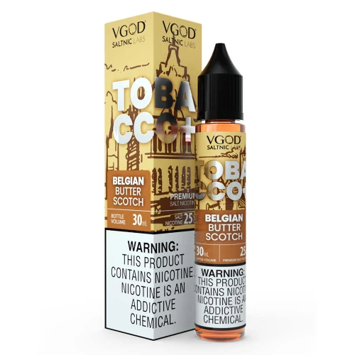VGOD SaltNic Belgian Butterscotch Tobacco - Karamel ve Tütün Aromalı Salt Likit 30ML
