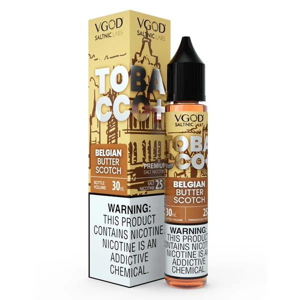 VGOD SaltNic Belgian Butterscotch Tobacco - Karamel ve Tütün Aromalı Salt Likit 30ML