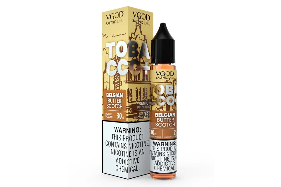 VGOD SaltNic Belgian Butterscotch Tobacco - Karamel ve Tütün Aromalı Salt Likit 30ML
