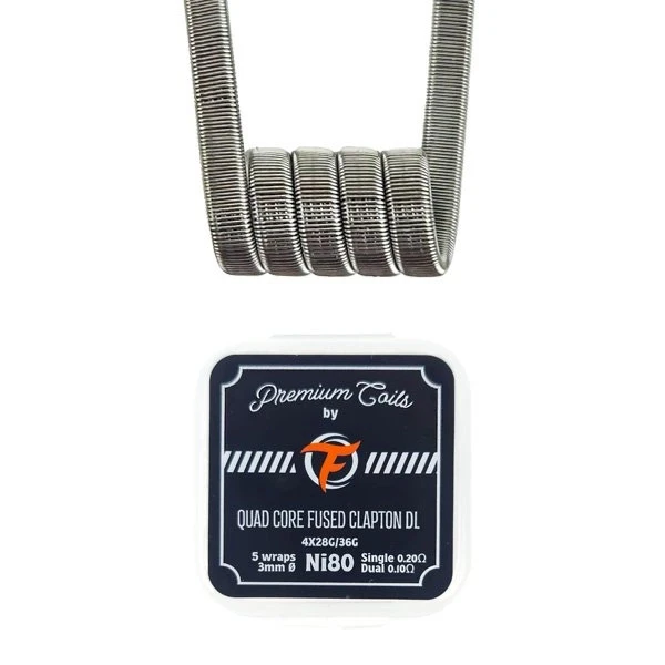 Fumytech 10'lu Paket Ni80 Quad Core Fused Clapton Hazır Tel - 0.20 ohm DL