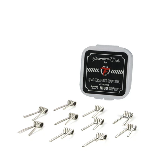 Fumytech 10'lu Paket Ni80 Quad Core Fused Clapton Hazır Tel - 0.20 ohm DL