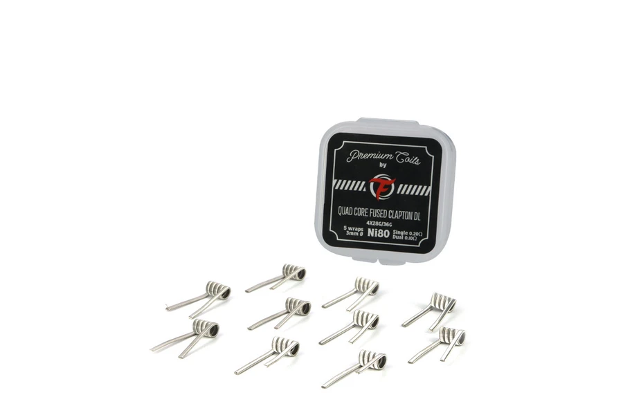 Fumytech 10'lu Paket Ni80 Quad Core Fused Clapton Hazır Tel - 0.20 ohm DL