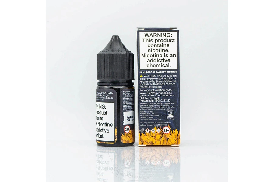 Jam Monster - Tobacco Monster Smooth Salt 30ML (Tütün Krema)