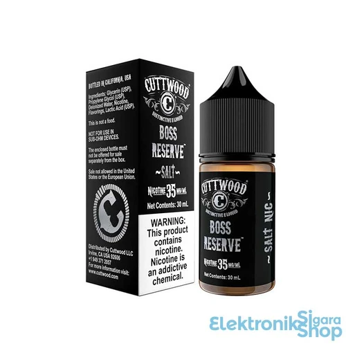 CuttWood - Boss Reserve Salt Likit (Kraker/ Bal/ Muz/ Çerez) (30ML)